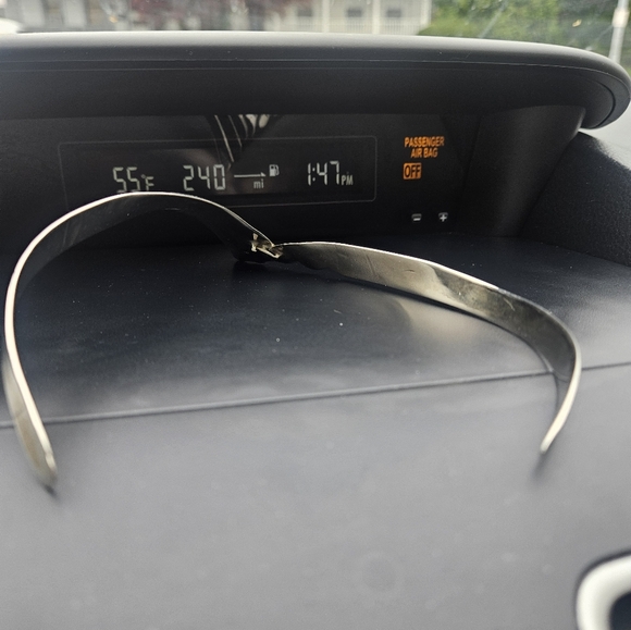 VINTAGE STERLING NECK COLLAR. QUITE SPECIAL PIECE - Picture 3 of 3